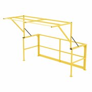 Vestil OSHA Compliant Mezzanine Safety Double Wide Gate - Yellow Powder Coat MEZZ-200-DW